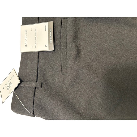 Rafaella Plus Size Soft Crepe Dress Pants - Modern Fit Elegance in Size 14 w3010 - Picture 8 of 10